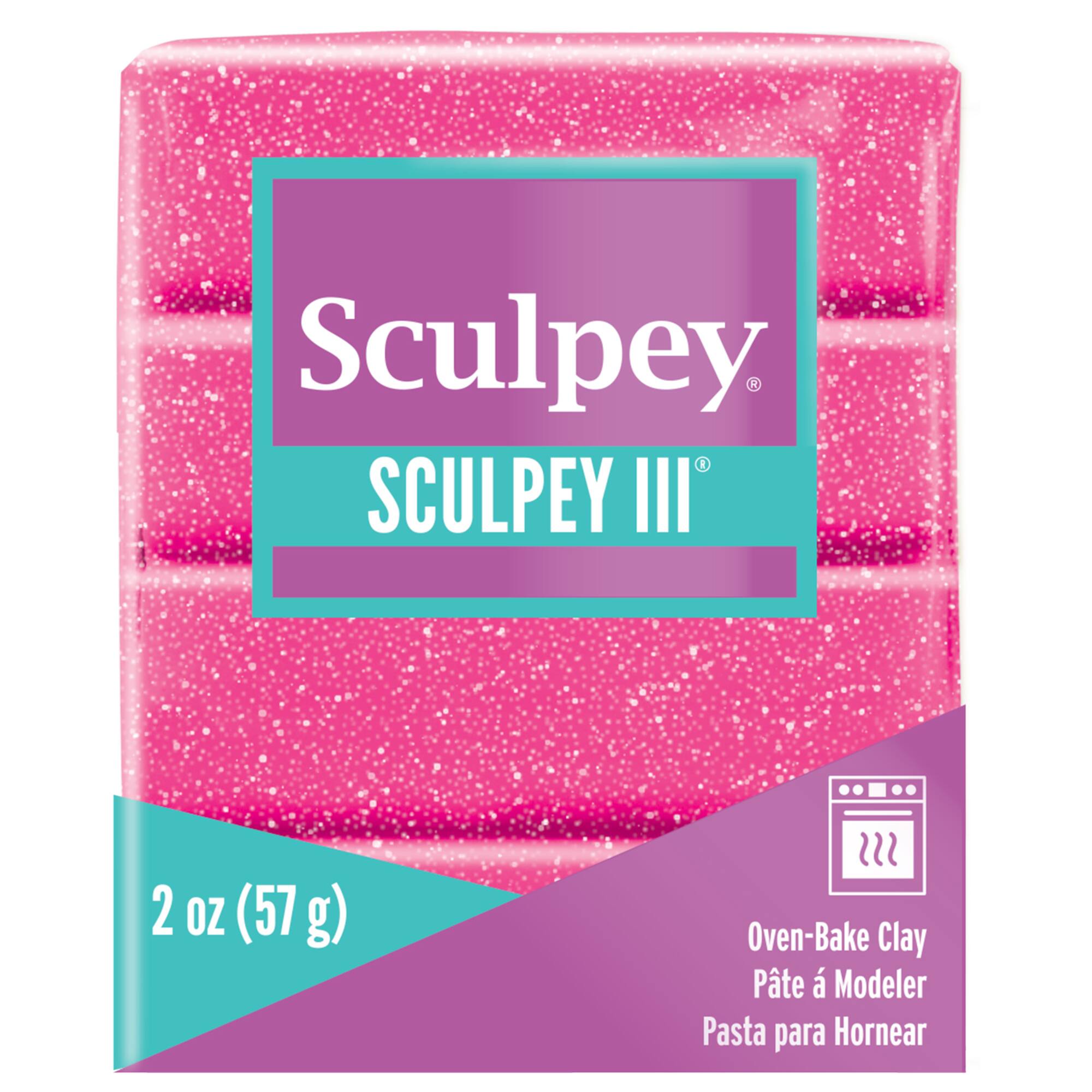 2oz. Sculpey III® Glitter Oven-Bake Clay